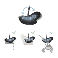 UPPAbaby Kinderwagen 2-in-1 Vista V3 Dillan Stone Blue Met Carbon Frame En Sand Leather