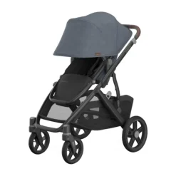 UPPAbaby Kinderwagen 2-in-1 Vista V3 Dillan Stone Blue Met Carbon Frame En Sand Leather