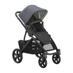 UPPAbaby Kinderwagen 2-in-1 Vista V3 Dillan Stone Blue Met Carbon Frame En Sand Leather