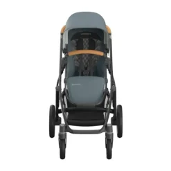 UPPAbaby Kinderwagen 2-in-1 Vista V3 Dillan Stone Blue Met Carbon Frame En Sand Leather