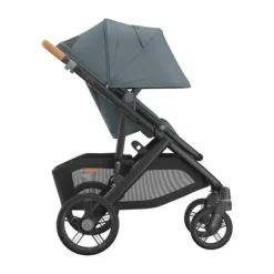 UPPAbaby Kinderwagen 2-in-1 Vista V3 Dillan Stone Blue Met Carbon Frame En Sand Leather