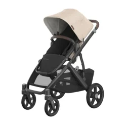 UPPAbaby Kinderwagen 2-in-1 Vista V3 Dillan Stone Blue Met Carbon Frame En Sand Leather