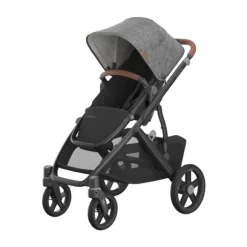 UPPAbaby Kinderwagen 2-in-1 Vista V3 Dillan Stone Blue Met Carbon Frame En Sand Leather