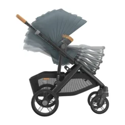 UPPAbaby Kinderwagen 2-in-1 Vista V3 Dillan Stone Blue Met Carbon Frame En Sand Leather