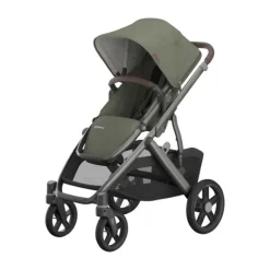 UPPAbaby Kinderwagen 2-in-1 Vista V3 Dillan Stone Blue Met Carbon Frame En Sand Leather