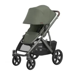 UPPAbaby Kinderwagen 2-in-1 Vista V3 Dillan Stone Blue Met Carbon Frame En Sand Leather