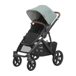 UPPAbaby Kinderwagen 2-in-1 Vista V3 Dillan Stone Blue Met Carbon Frame En Sand Leather