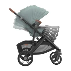 UPPAbaby Kinderwagen 2-in-1 Vista V3 Dillan Stone Blue Met Carbon Frame En Sand Leather