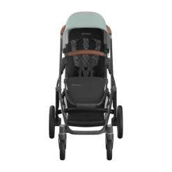 UPPAbaby Kinderwagen 2-in-1 Vista V3 Dillan Stone Blue Met Carbon Frame En Sand Leather