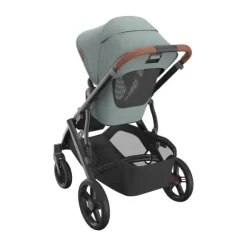 UPPAbaby Kinderwagen 2-in-1 Vista V3 Dillan Stone Blue Met Carbon Frame En Sand Leather