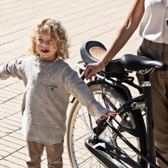 Urban Iki Achterzitje Junior Bincho Black / Kurumi Brown (met montage kader)