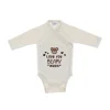 VIB Love You BEARY Much Overslag Romper - 0-3 Mnd - Beige