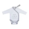 VIB Romper - Je suis le câlin de maman - Wit/Grijs