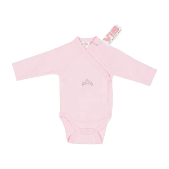 VIB Romper - Je suis une petite princesse - Roze/Zilver