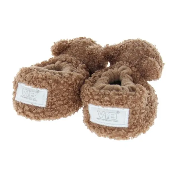 VIB Teddy Pluche Berenslofjes - 0-3 Mnd - Bruin