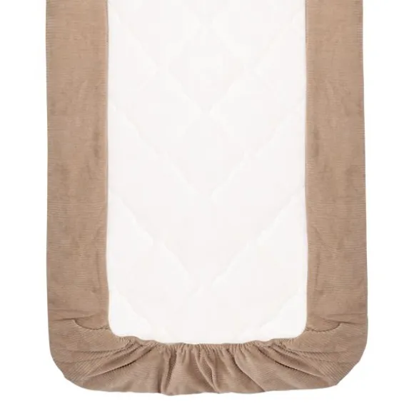 Witlof For Kids Ledikantdeken Tuck-Inn Soft Sand Velvet Rib 60 x 120 cm