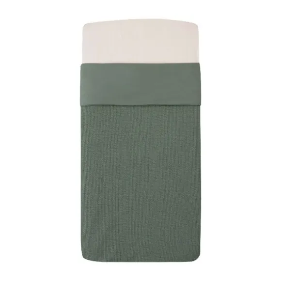 Witlof For Kids Ledikantdeken Tuck-Inn Forest Green Waves 60 x 120 cm