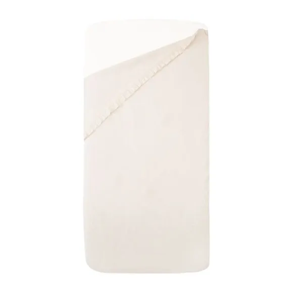 Witlof For Kids Ledikantlaken Tuck-Inn Ruffle Wit 60 x 120 cm