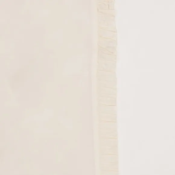 Witlof For Kids Ledikantlaken Tuck-Inn Ruffle Wit 60 x 120 cm