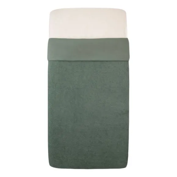 Witlof For Kids Wiegdeken Tuck-Inn Soft Sand Velvet Rib 40 x 80 cm