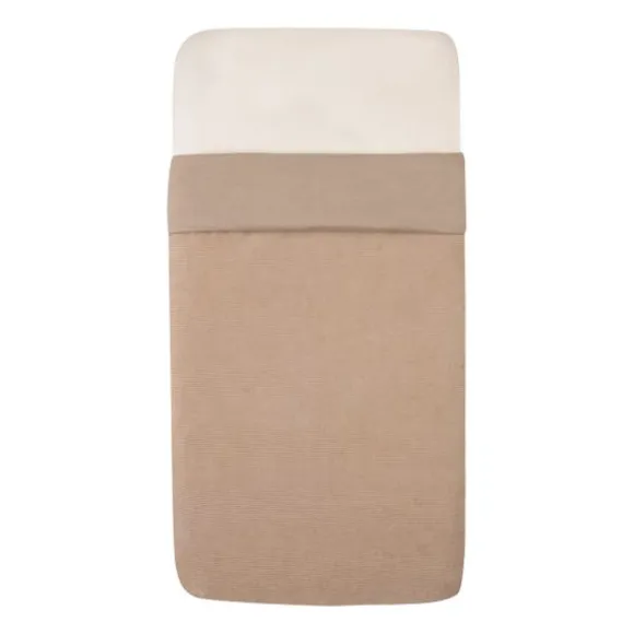 Witlof For Kids Wiegdeken Tuck-Inn Soft Sand Velvet Rib 40 x 80 cm