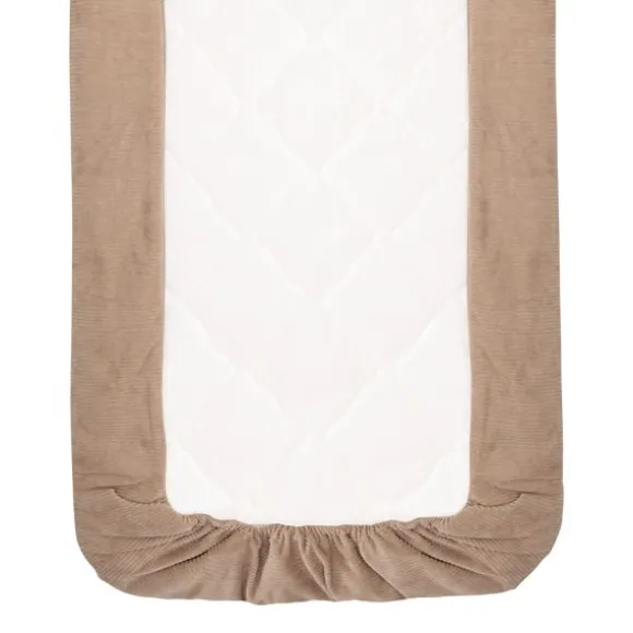 Witlof For Kids Wiegdeken Tuck-Inn Soft Sand Velvet Rib 40 x 80 cm